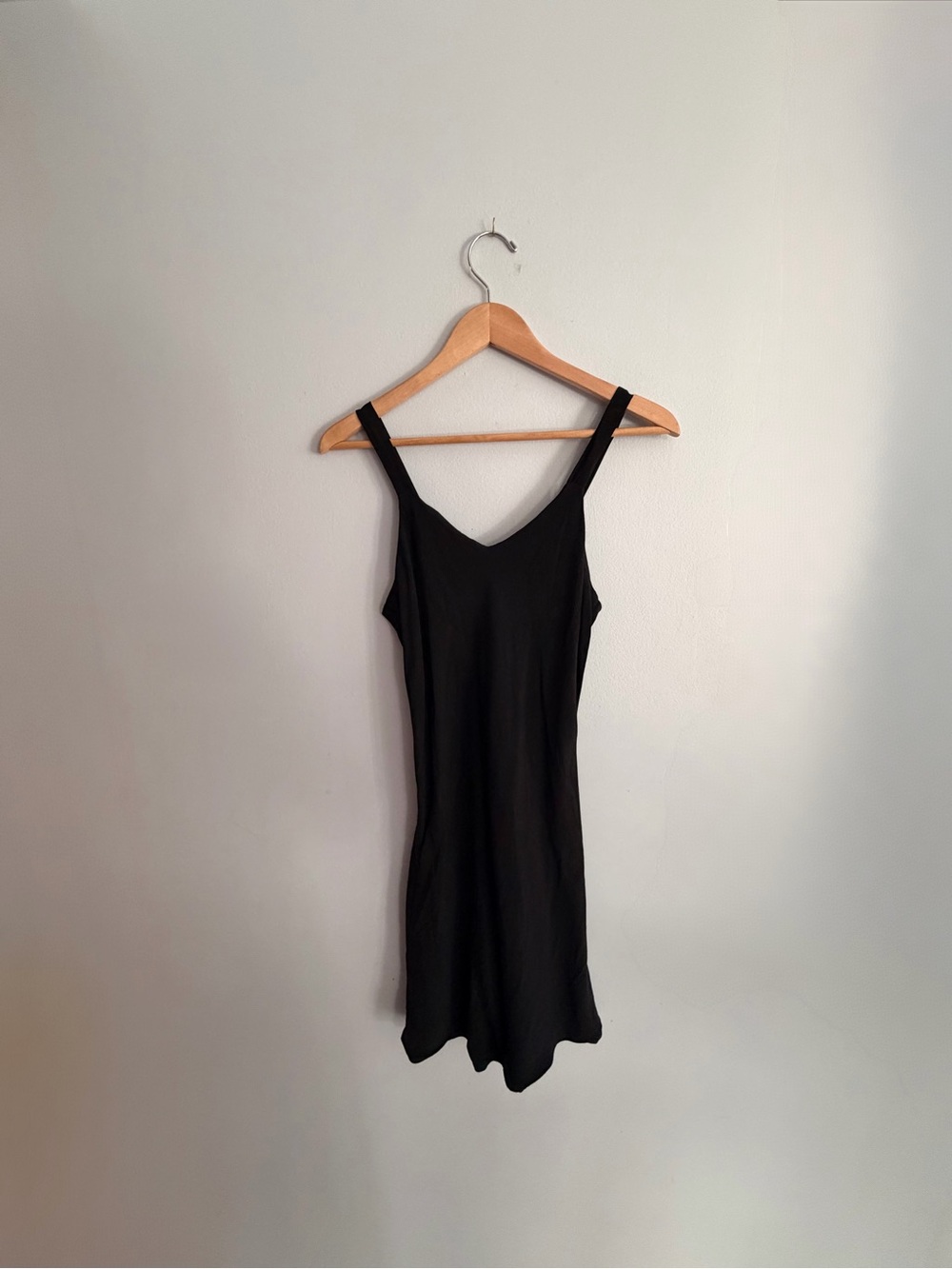 🍓3/$40 Women's Black Slip Dress - Sleek Minimalist Style - Picture 2 of 7